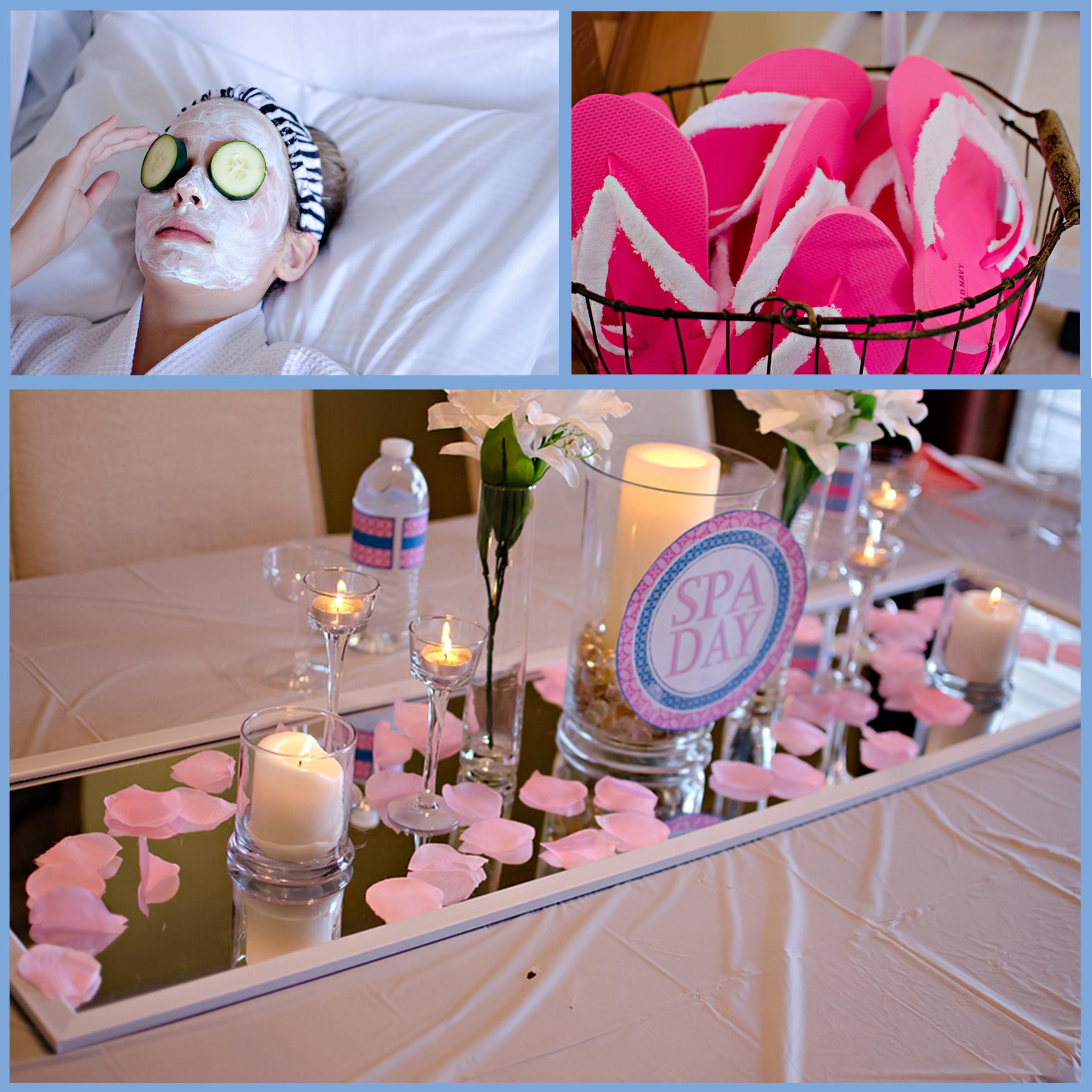 Day Spa Party Pamper Ideas