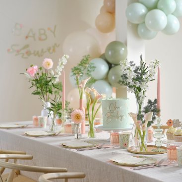 Floral Baby Party Supplies