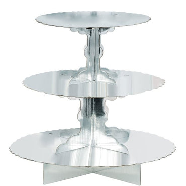 Silver Foil Treat Cupcake Stand