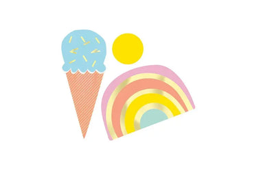 Pastel Ice Cream Table Scatter Pieces 36pk