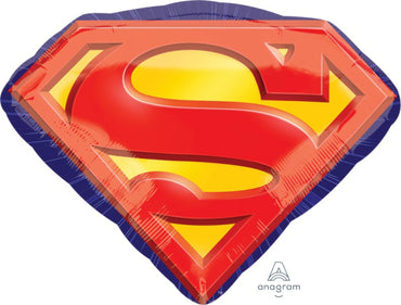 Superman Emblem SuperShape Foil Balloon 66cm x 50cm Each