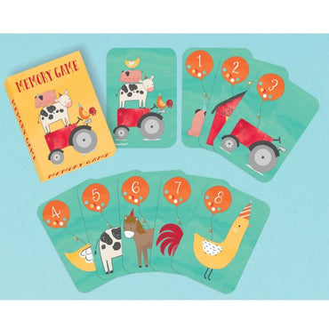 Barnyard Birthday Memory Game Playing Cards Favors 8pk