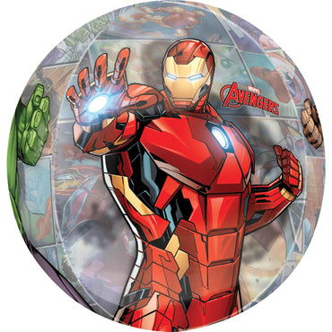 Avengers Marvel Powers Unite Clear Orbz Balloon 38cm x 40cm