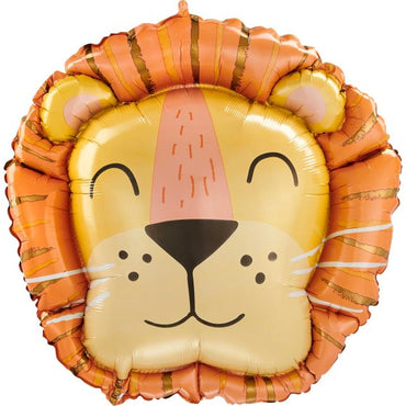 Get Wild Lion Head SuperShape Foil Balloon 71cm x 68cm Each