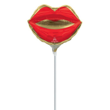 Kiss Lips Mini Shape Foil Balloon 35cm Each