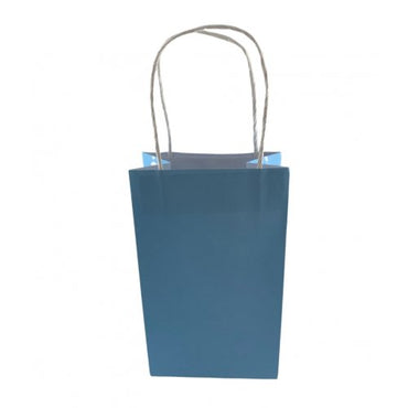 Pastel Blue Paper Party Bag 21.5cm x 13cm x 8cm 5pk