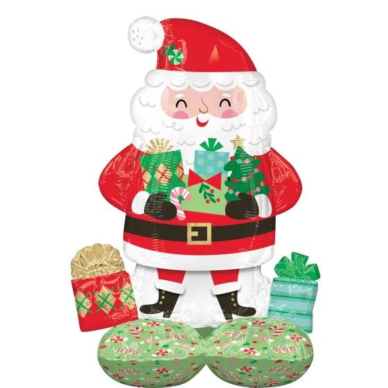 Junior Jolly Old Santa AirLoonz Balloon 60cm x 93cm Each