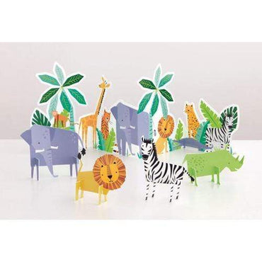 Animal Safari Centrepiece Decoration Set 5pk