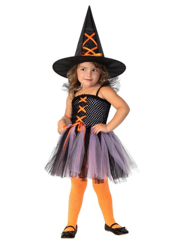 Girl's Costume - Witch Purple & Orange