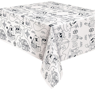 Ahoy Pirate Paper Printed Tablecover 137cm X 213cm Each
