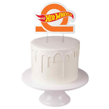 Hot Wheels Acrylic Cake Topper FSC 15cm x 17.3cm Each