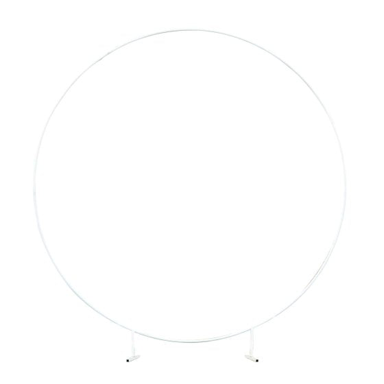 White Metal Circle Hoop Frame 2m Each