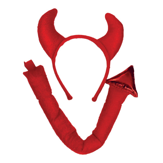 Devil Headband & Tail Set