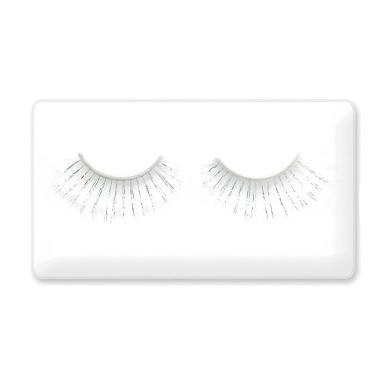Team Spirit White Tinsel Eyelashes