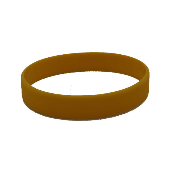 Team Spirit Yellow Silicone Wristbands 4pk