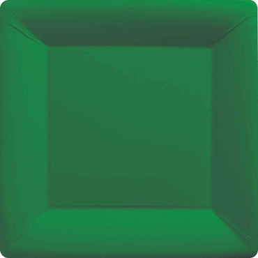Festive Green NPC Square Paper Plates FSC 23cm 20pk