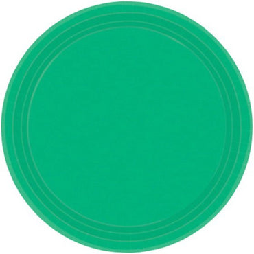 Festive Green NPC Round Paper Plates FSC 17cm 20pk