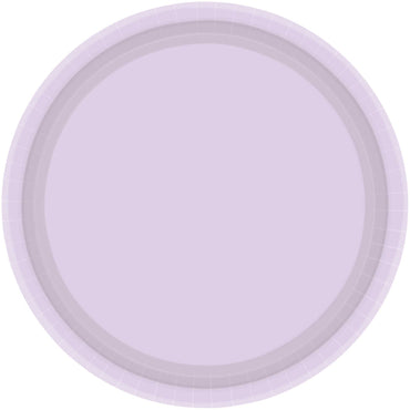 Pastel Lilac NPC Round Paper Plates FSC 23cm 20pk