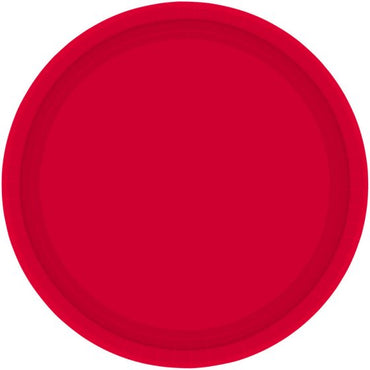 Apple Red NPC Round Paper Plates FSC 23cm 20pk