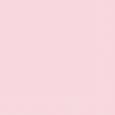 Pastel Pink Beverage Napkins 2-Ply FSC 40pk