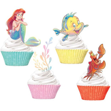 The Little Mermaid Cupcake Cases & Pick Set 24pk