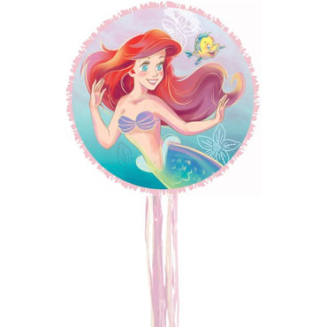 The Little Mermaid Expandable Pull String Drum Pinata Each