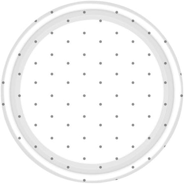 Silver Dots NPC Round Paper Plates FSC 17cm 8pk