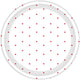 Apple Red Dots NPC Round Paper Plates FSC 17cm 8pk