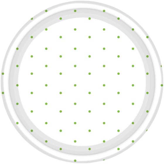 Kiwi Dots NPC Round Paper Plates FSC 17cm 8pk