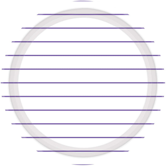 New Purple Stripes NPC Round Paper Plates FSC 23cm 8pk