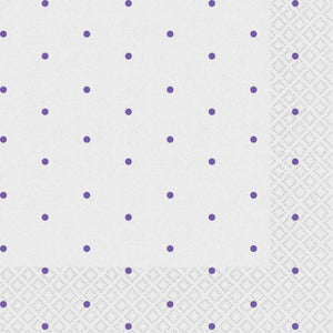 Dots Beverage Napkins 2-Ply FSC 16pk