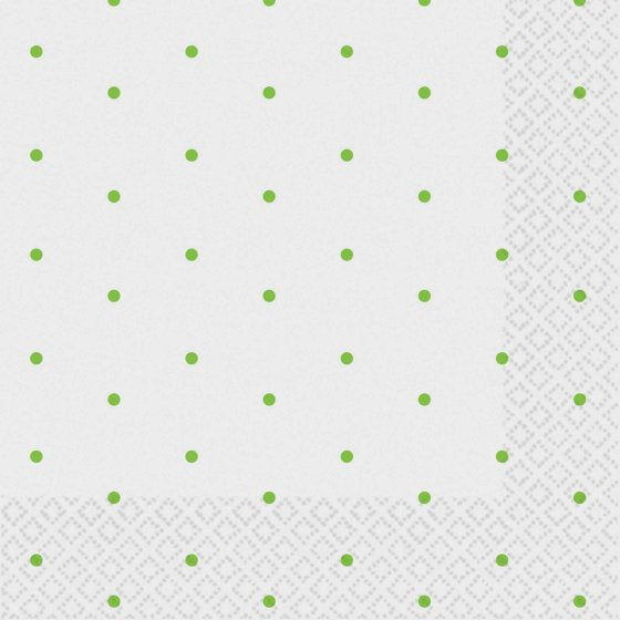 Kiwi Dots Beverage Napkins 2-Ply FSC 16pk