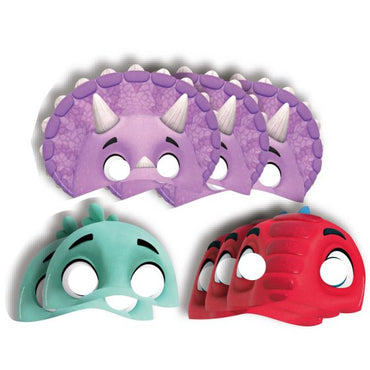 Dino Ranch Paper Masks 8pk