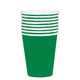 Festive Green HC Paper Cups FSC 354ml 20pk