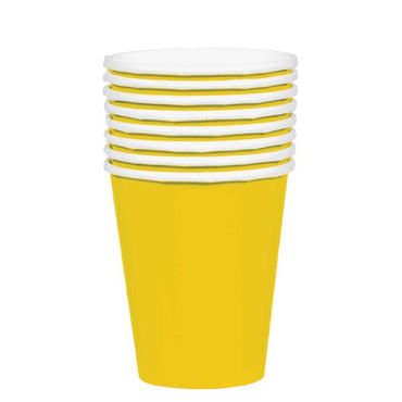 Sunshine Yellow HC Paper Cups FSC 354ml 20pk