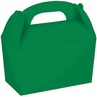 Festive Green Gable Boxes FSC 15cm x 17.5cm x 10cm 4pk