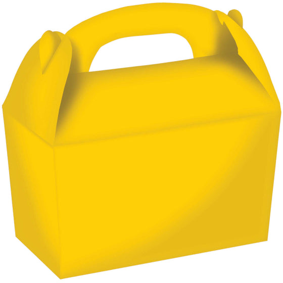 Sunshine Yellow Gable Boxes FSC 15cm x 17.5cm x 10cm 4pk