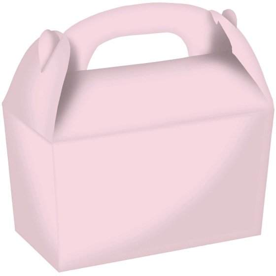 Pastel Pink Gable Boxes FSC 15cm x 17.5cm x 10cm 4pk