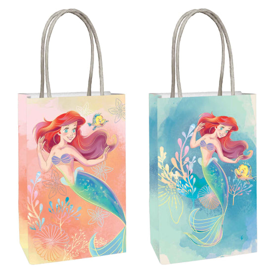 The Little Mermaid Paper Kraft Bags 8pk
