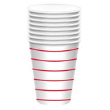 Stripes Paper Cups FSC 266ml 8pk