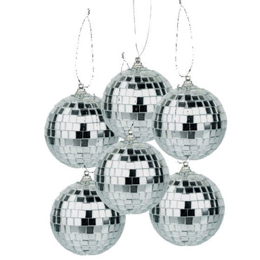 Disco Ball 3D Hanging Decorations 6pk