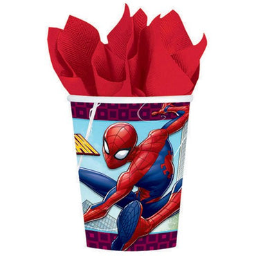 Spider-Man Webbed Wonder HC Paper Cups FSC 266ml 8pk