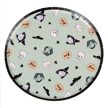 Boo Crew Vampire and Witch Halloween Party Paper Plates FSC NPC 25cm 8pk