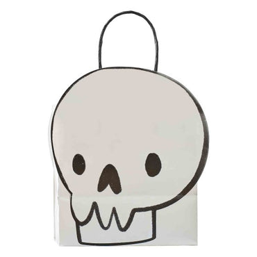 Boo Crew Skull Halloween Paper Party Bags FSC 13.5cm x 5cm x 20cm 6pk
