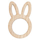 Hey Bunny Wooden Bunny Napkin Rings FSC 6pk
