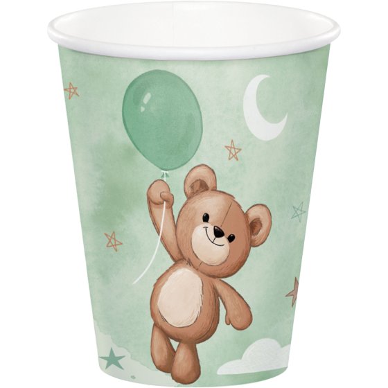 Teddy Bear Cups 266ml 8pk