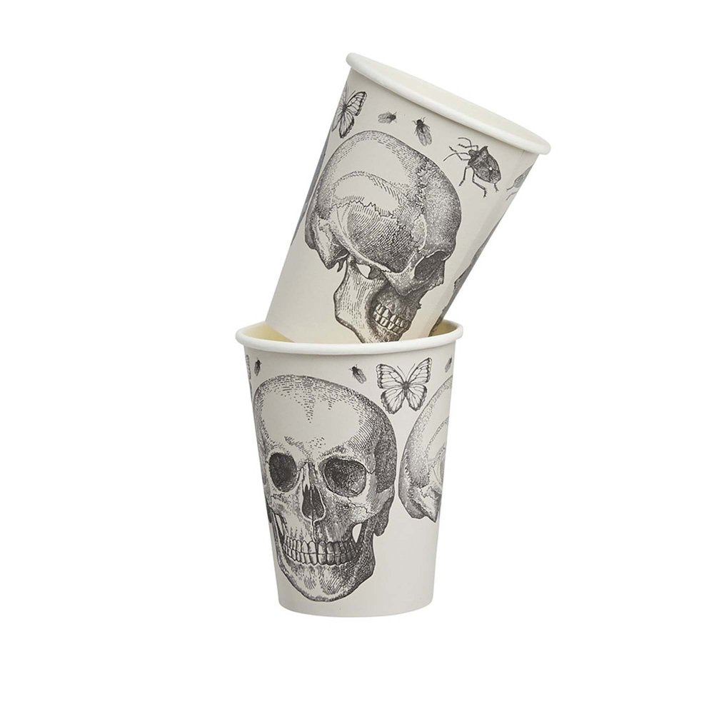 Creepy Chic Skull Paper Cup 266ml 8pk