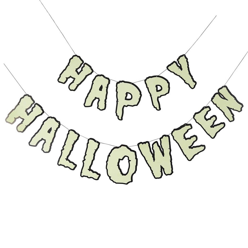 Retro Halloween Glow in the Dark Banner 2m Each