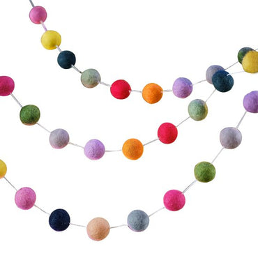 Merry & Bright Felt Beads Garland 75pk