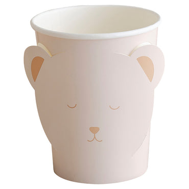 Teddy Bear Paper Cups 8pk